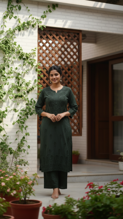 Dilruba Modal Co-ord Set - Black