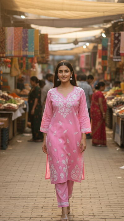 Haseena  Modal Co-ord Set - Pink