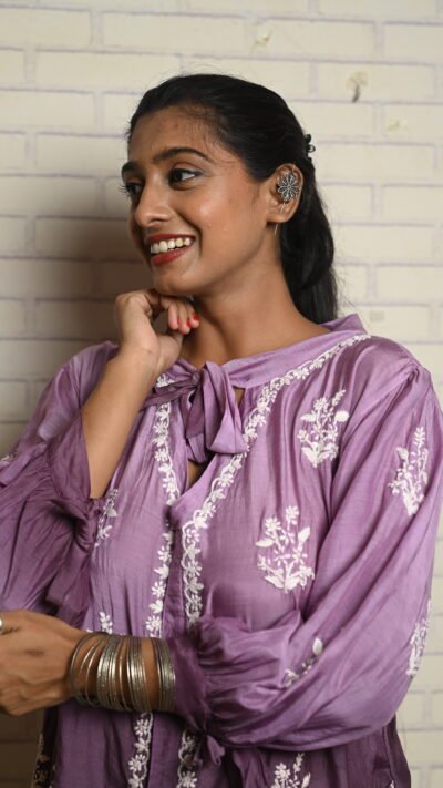 Muslin Tie-Top Lavender